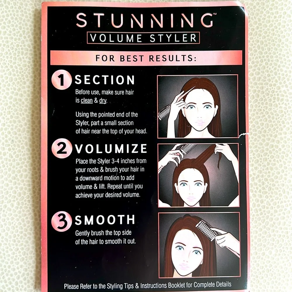 Stunning Volume Styler Volumizing Hair Brush Like New Shiny Salon Quality Result